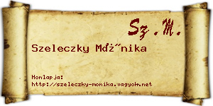 Szeleczky Mónika névjegykártya
